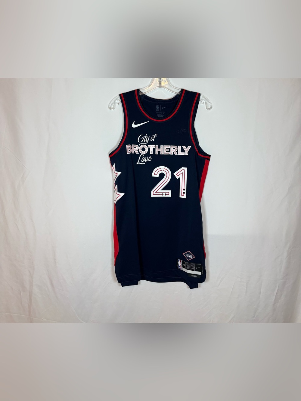 Nike Philadelphia 76ers #21 Embiid 2023 Authentic City Edition Jersey 40